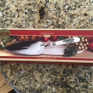 Spode Christmas Tree Cake Slicer Server New